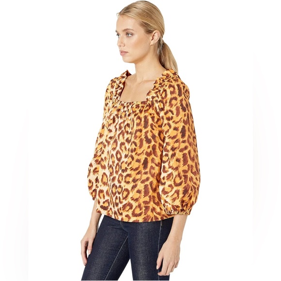 Kate Spade Panthera Square Neck Top - Picture 2 of 4